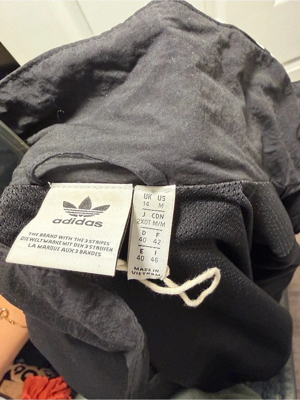 Adidas Black Three-Stripe Track Jacket